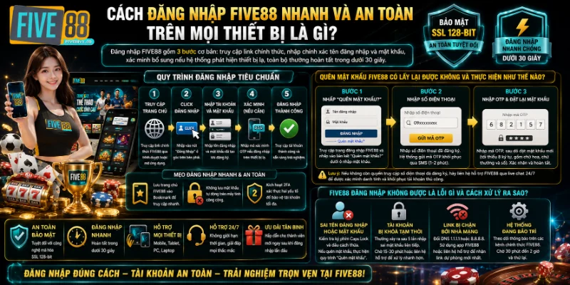 Five88 - Nhà Cái Uy Tín Số #1 Cá Độ Bóng Đá - Hợp Pháp Cách Đăng Nhập FIVE88 Nhanh Và An Toàn Trên Mọi Thiết Bị Là Gì?
